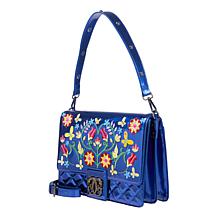 Sharif Legacy Metallic Floral Embroidered Satchel