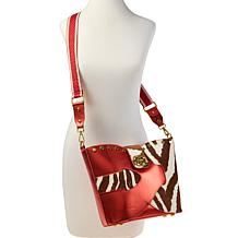 Sharif Legacy Museum Puzzle Piece Haircalf Leather Crossbody Bag