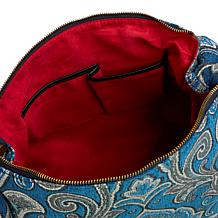Sharif Legacy Parisian Tapestry and Leather Hobo