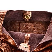 Sharif Legacy Pearlized Slouchy Leather Hobo with Wristlet