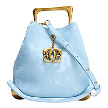 Sharif Legacy Sculpted Handle Mini Bucket Crossbody