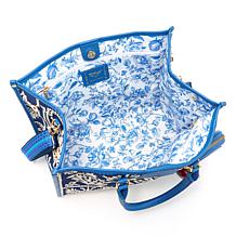 Sharif Legacy Sicilian Tile Embroidered 4-Piece Tote Set