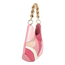 Sharif Legacy Twist-Chain Patchwork Leather Hobo Bag