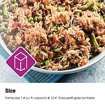 Sharp 1.4-cu. ft. 1100W Black/Stainless Countertop Microwave