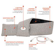 Sharper Image Calming Heat Copper Charcoal Neck Wrap