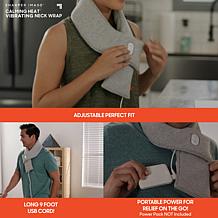 Sharper Image Calming Heat Copper Charcoal Neck Wrap