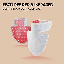 Sharper Image Revel LED Light Therapy Neck & Décolletage Mask