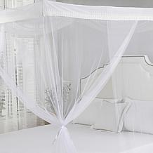 Sheba 4-Post Hanging Sheer Mosquito Bed Canopy