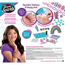 Shimmer 'n Sparkle Sparkling Glitter Tattoos & Nails