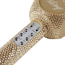 Sing-Along Bling Bluetooth Karaoke Mic with LED Disco Lights
