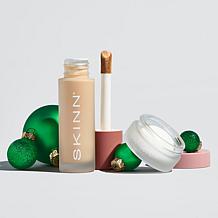 SKINN Scientific Color Warm Tan Primer and Foundation Set AS