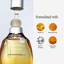 SKINN Supersize Luminous Facial Oil and Reusable Gold Eye Patches 
