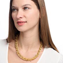 Soave Oro 14K Electroform Flat Curb Link Chain 19" Necklace