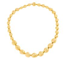 Soave Oro 14K Gold Electroform Nugget Necklace