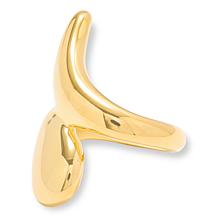 Soave Oro 14K Gold Electroform Polished Bypass Ring
