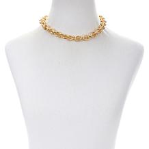 Soave Oro 14K Gold Electroform Polished Rolo Chain Necklace