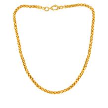 Soave Oro 14K Gold Electroform Spiga Chain Necklace