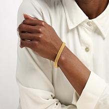 Soave Oro 14K Yellow Gold Electroform Popcorn Chain Bracelet