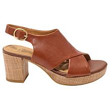 Sofft® Leather Platform Slingback Sandal