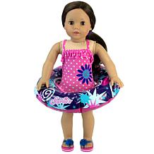 Sophia's by Teamson Kids Bathing Suit and Inner Tube Set for 18" Dolls