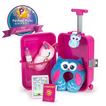 Sophia's by Teamson Kids Hot Pink Travel Suitcase Set for 18" Dolls