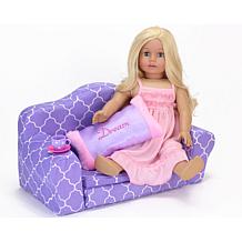 Sophia's by Teamson Kids Print Pull Out Sofa Double Bed for 18" Dolls