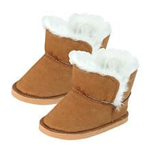 Sophia's by Teamson Kids Suede Winter Boots w/ Faux Fur for 18" Dolls