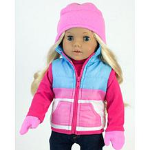 Sophia's by Teamson Kids Vest, Hat, Mittens & Tube Set for 18" Dolls