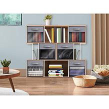 Sorbus 11" Foldable Storage Bin 6-pack with Clear Window