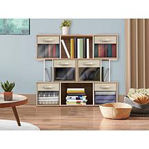 Sorbus 11" Foldable Storage Bin 6-pack with Clear Window