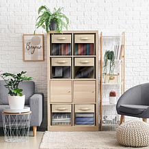 Sorbus 11" Foldable Storage Bin 6-pack with Clear Window