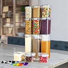 Sorbus 12pk Airtight Food Storage Containers w/Lids, Labels & Marker