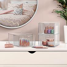 Sorbus 2-Pk Stackable Makeup Organizer