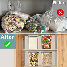 Sorbus 2pk Airtight Food Storage Containers with Lids, Labels & Marker