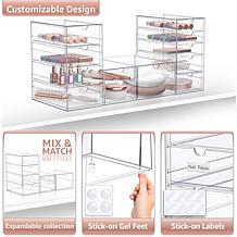 Sorbus 3-pk Makeup Organizers With 12 Drawers