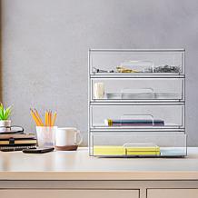 Sorbus 4-Pack of Storage Containers with Pull-Out Drawers