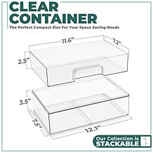Sorbus 4-Pack of Storage Containers with Pull-Out Drawers