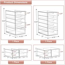 Sorbus 4-pk Makeup Organizer With 18 Drawers