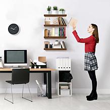 Sorbus Floating Faux Wood Wall Shelves 16.25" x 5.5"