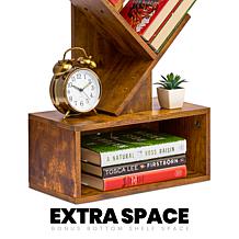 Sorbus Modern Tree Bookshelf 44.25"L x 15"W x 7.75"H