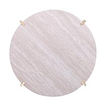 Southern Enterprises Ardmillan Round Faux Marble Cocktail Table