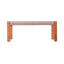 Southern Enterprises Brendina Outdoor Glass - Top Cocktail Table