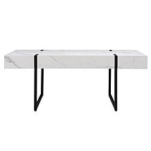 Southern Enterprises Brodkirk Modern Faux Marble Cocktail Table
