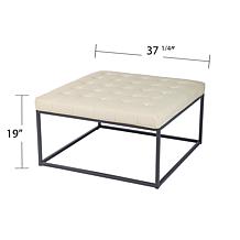 Southern Enterprises Ciarin Upholstered Cocktail Ottoman