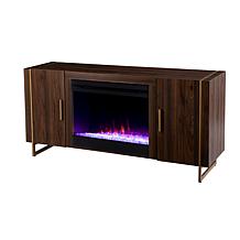 Southern Enterprises Clairvoix Color Changing Fireplace with Media ...