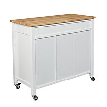 Southern Enterprises Corsicana Kitchen Cart - White