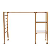 Southern Enterprises Dina Metal & Glass Writing Desk - Gold