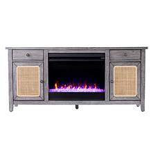 Southern Enterprises Edderton Color Changing Fireplace w/ Storage