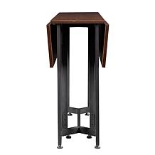 Southern Enterprises Holly&Martin Driness DropLeaf Table- Dark Tobacco