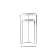 Southern Enterprises Jaxx Terrazzo Outdoor Nesting Tables 2pc Set